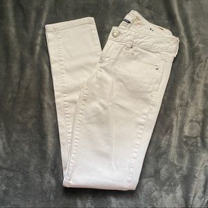 American Eagle white skinny jeans